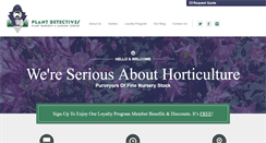 Desktop Screenshot of plantdetectives.com